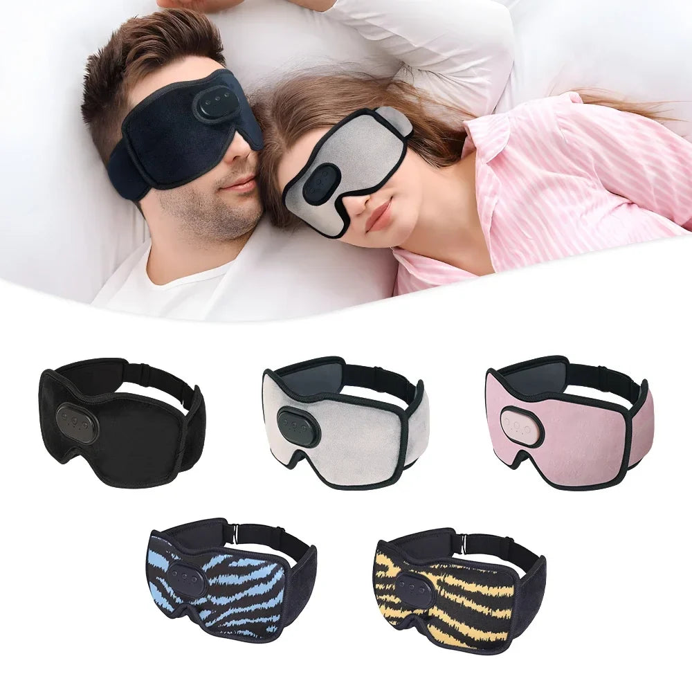 Bluetooth Eye Mask for Sleeping with Headphones | 3D Blackout Design, 10 Hours Playtime & Comfortable for Side Sleepers