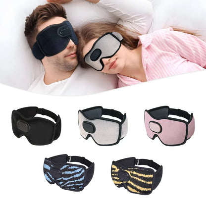 Bluetooth Eye Mask for Sleeping with Headphones | 3D Blackout Design, 10 Hours Playtime & Comfortable for Side Sleepers