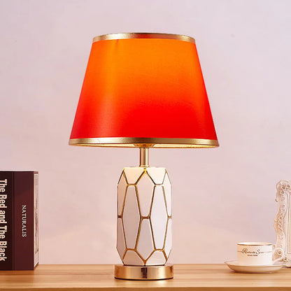 Modern Ceramic Table Lamp for Bedroom and Living Room – Warm Decorative Light