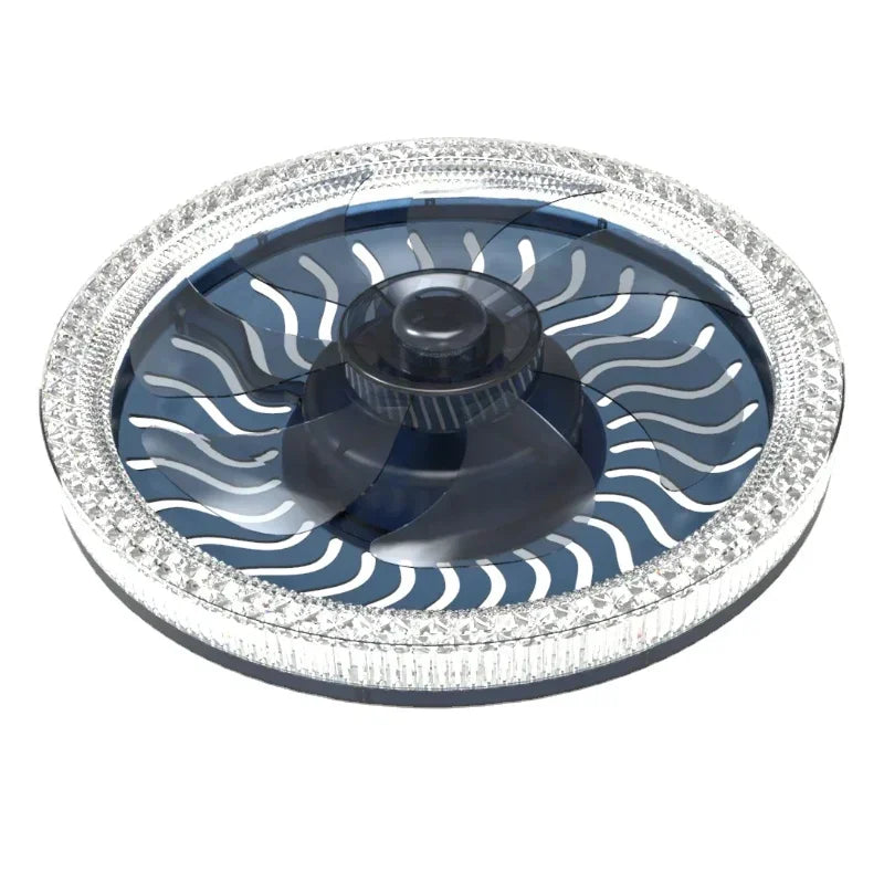 Elegant Fan Lamp with Remote Control - 3-in-1 Noise-Free Design