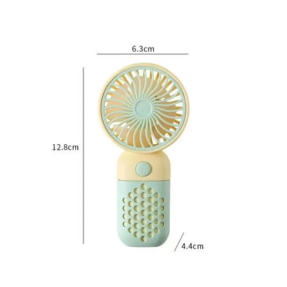 2024 Portable Mini USB Fan - Cute Handheld Charging Fan for Students