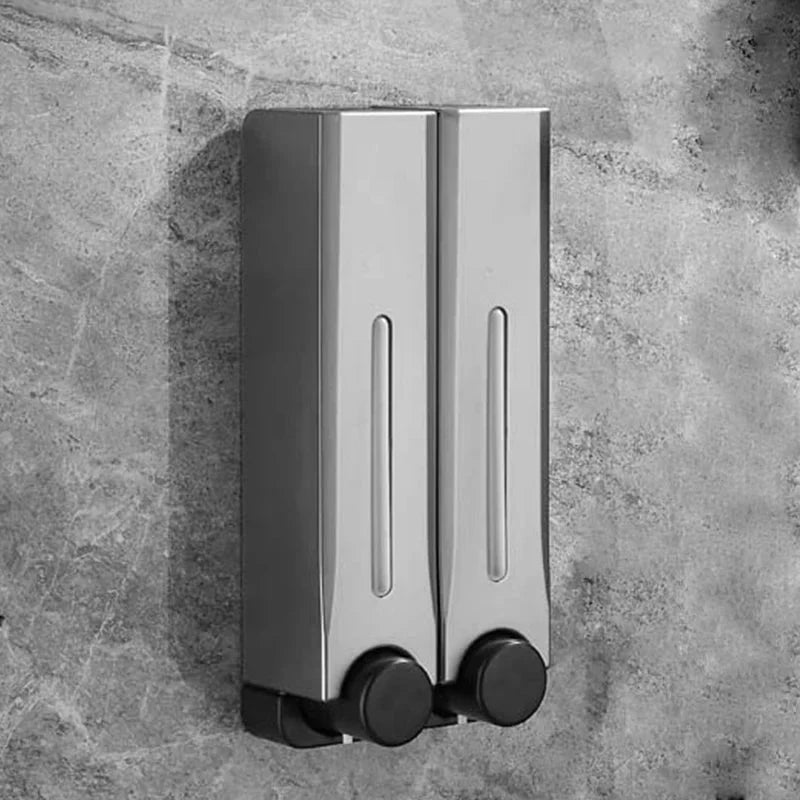 Versatile 500 ml Wall-Mounted Liquid Dispenser with Multi-Chamber Options