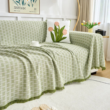 Reversible Large Sofa Throw Blanket | Scratch-Resistant & Easy Care