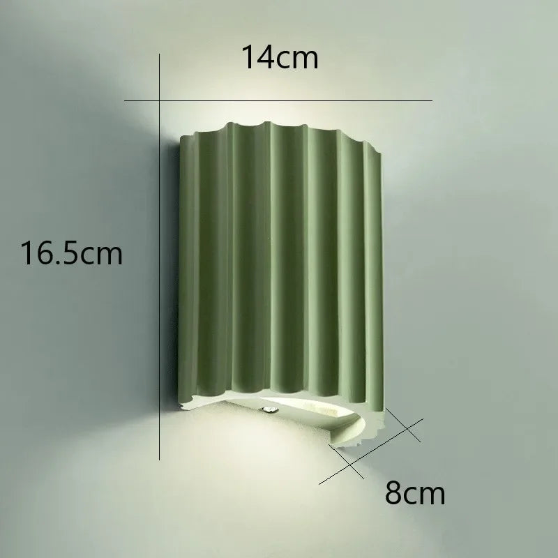 Northern Style Indoor Wall Light - Resin Modern Sconce for Bedroom