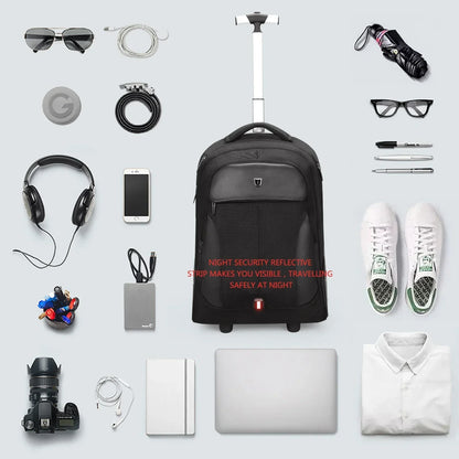Versatile Rolling Backpack – TravelMate Pro
