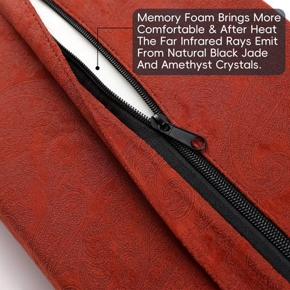 Infrared Heating Cushion for Neck and Shoulders with Amethyst & Jade, 85–159°F, 3–64Hz & Timer