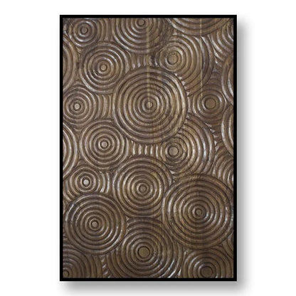 Sophisticated Black and Gold Tree Ring Canvas Art for Home