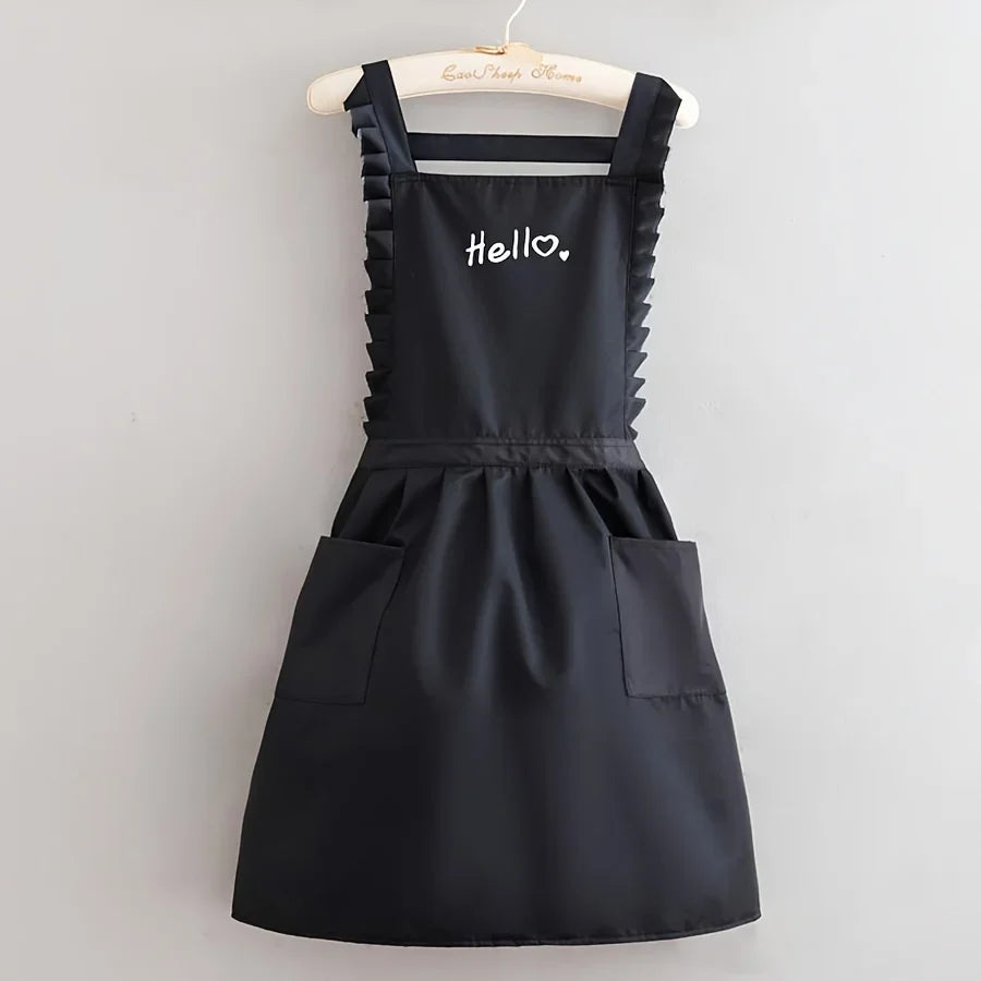Floral Waterproof Apron for Women - Gardening and Restaurant Use