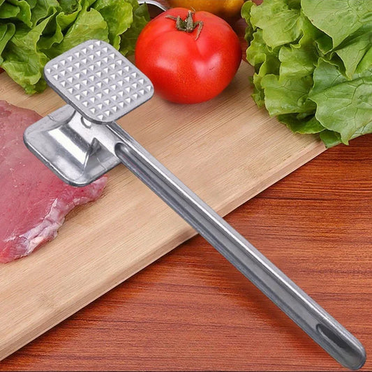 Aluminum Meat Tenderizer Hammer with Dual-Sided Design