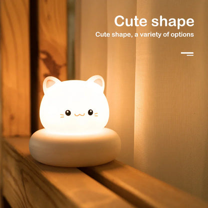 Rechargeable LED Night Light – Dimmable, Portable for Nursery & Feeding, Warm White