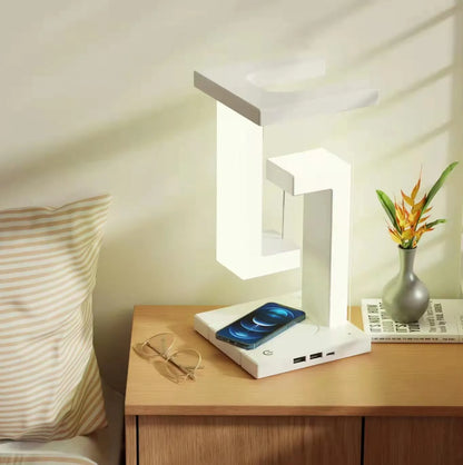 Wireless Night Lamp with Anti-Gravity Orbit Charging Feature