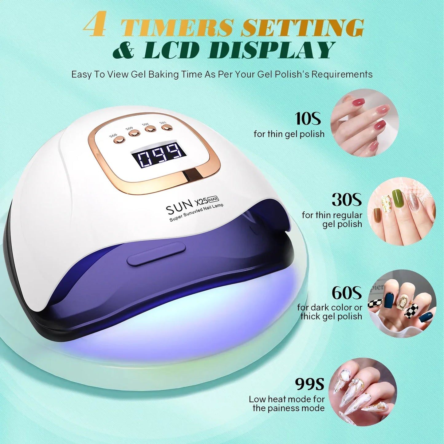 81 LED Nail Lamp | UV/LED | Fast & Painless Nail Drying