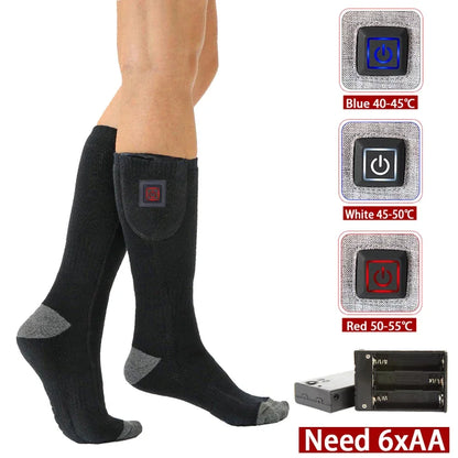 Heated Socks with USB Recharge – Adjustable Temperature for Men & Women