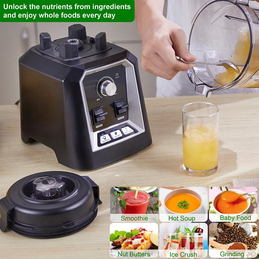 Countertop Blender with 2200W Motor, 3 Settings & 2L BPA-Free Container