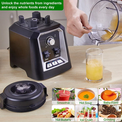 Countertop Blender with 2200W Motor, 3 Settings & 2L BPA-Free Container