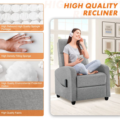 Reclining Massage Chair with Dual Lumbar Support | 8 Settings, 3 Levels, 90°–160° Angle, Footrest & 275 lb Weight Limit