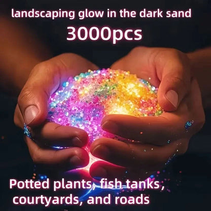 Luminous Sand for Decorative Garden and Aquarium Designs