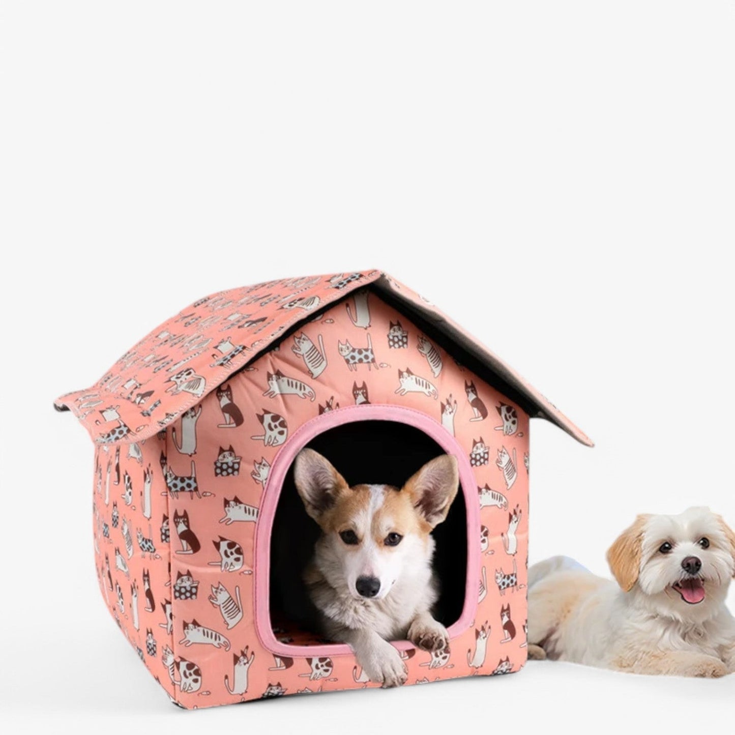 Weatherproof Pet Shelter "CozyNest" for Cats and Small Dogs