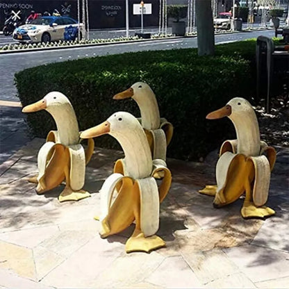 Playful Resin Duck Figure for Indoor or Outdoor Decoration