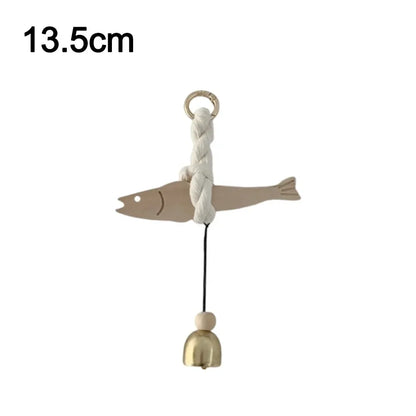 Lightweight Pine Wood Wand Fish Decoration – Space-Saving Ornament