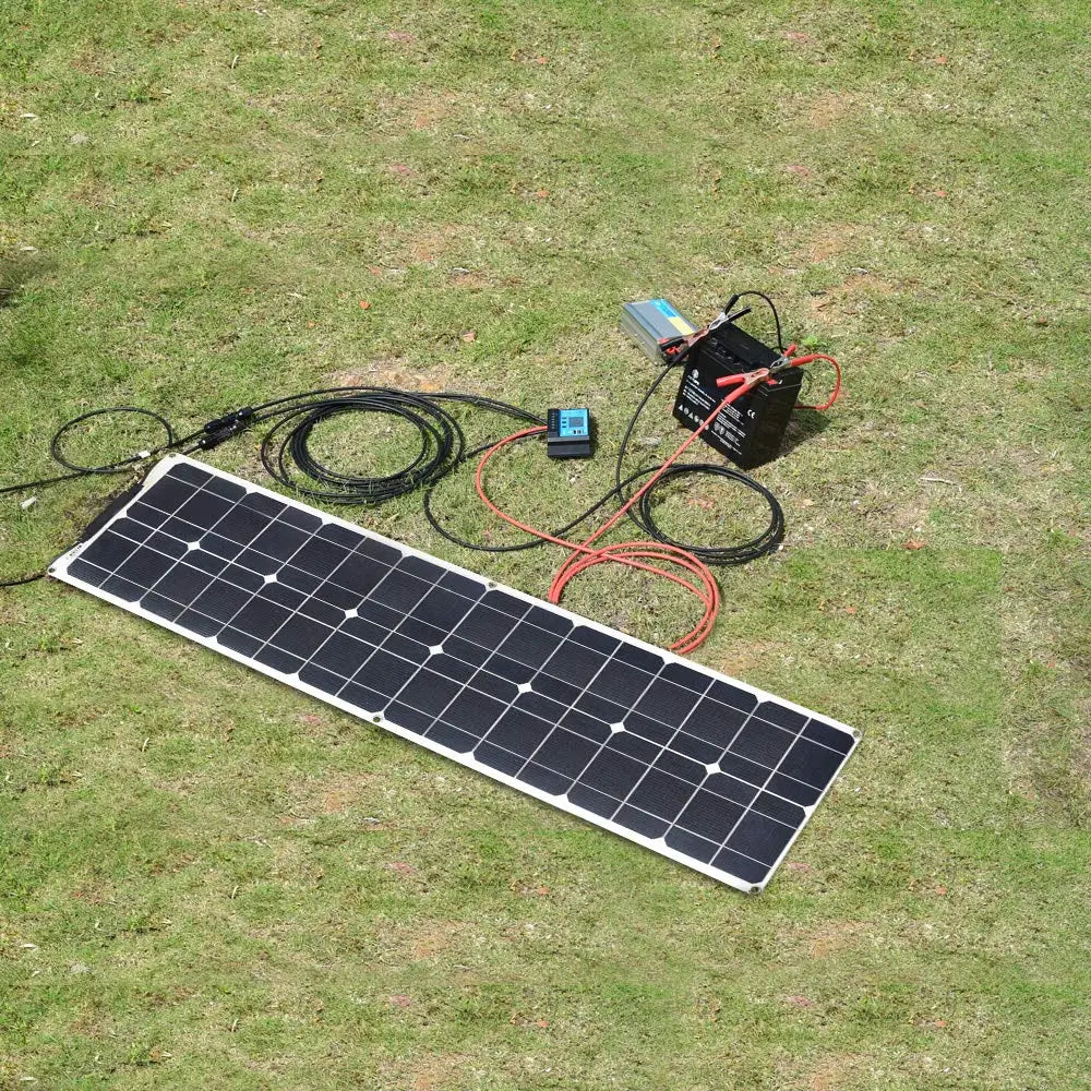 Flexible 50W Solar Panel - Lightweight, Weatherproof for Camping, Boats & Outdoors