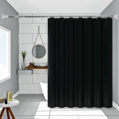 Waterproof Black Shower Curtain – Eco-Friendly Stylish Design