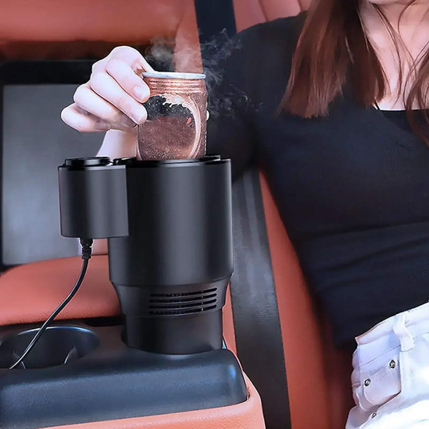 Ultimate Car Beverage Holder for Hot and Cold Drinks