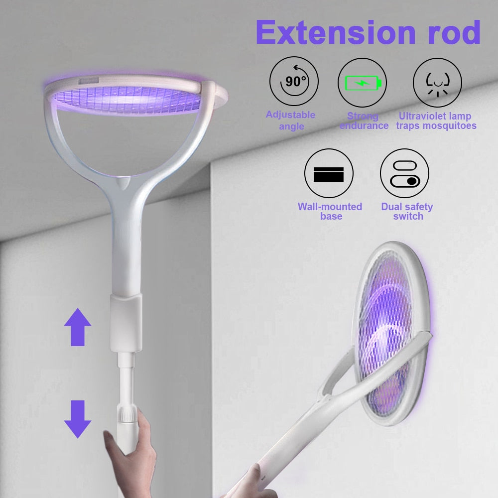 Electric Mosquito Zapper with 6-in-1 Rotating Function