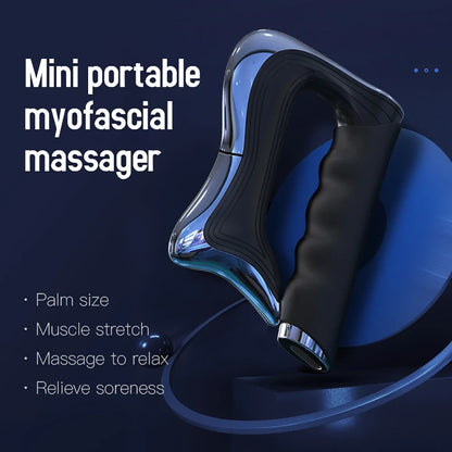 Rechargeable Handheld Muscle Massager with Microcurrent & Vibration – 3 Modes
