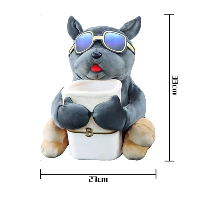Pet Vehicle Armrest Organizer with Waste Bin and Tissue Holder