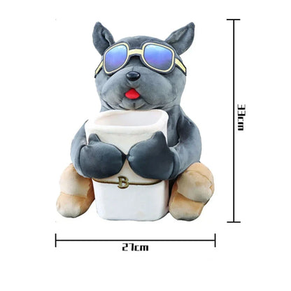 Pet Vehicle Armrest Organizer with Waste Bin and Tissue Holder