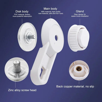 Toilet Paper and Towel Holder with Suction Technology - Waterproof & Strong for Bathroom, Kitchen & RV