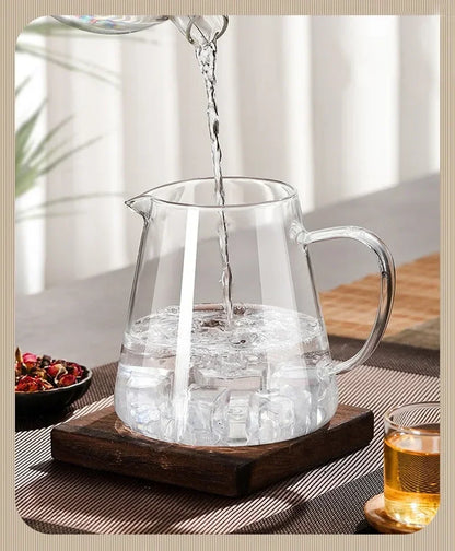Heat-Resistant Glass Teapot 450ml-950ml with Stainless Steel Infuser for Kung Fu Tea, Puer and Oolong