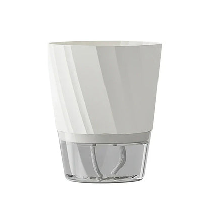 Hydroponic Plant Pot with Double Container and Self-Watering System