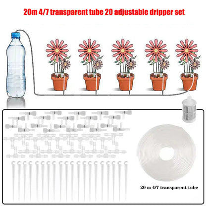 Irrigation Kit for Gardens with Adjustable Valve – Ideal for Potted Plants & Greenhouses