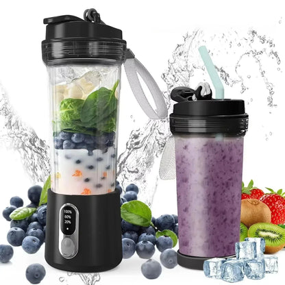 USB Rechargeable Smoothie Maker - Portable Blender with 4000mAh Battery