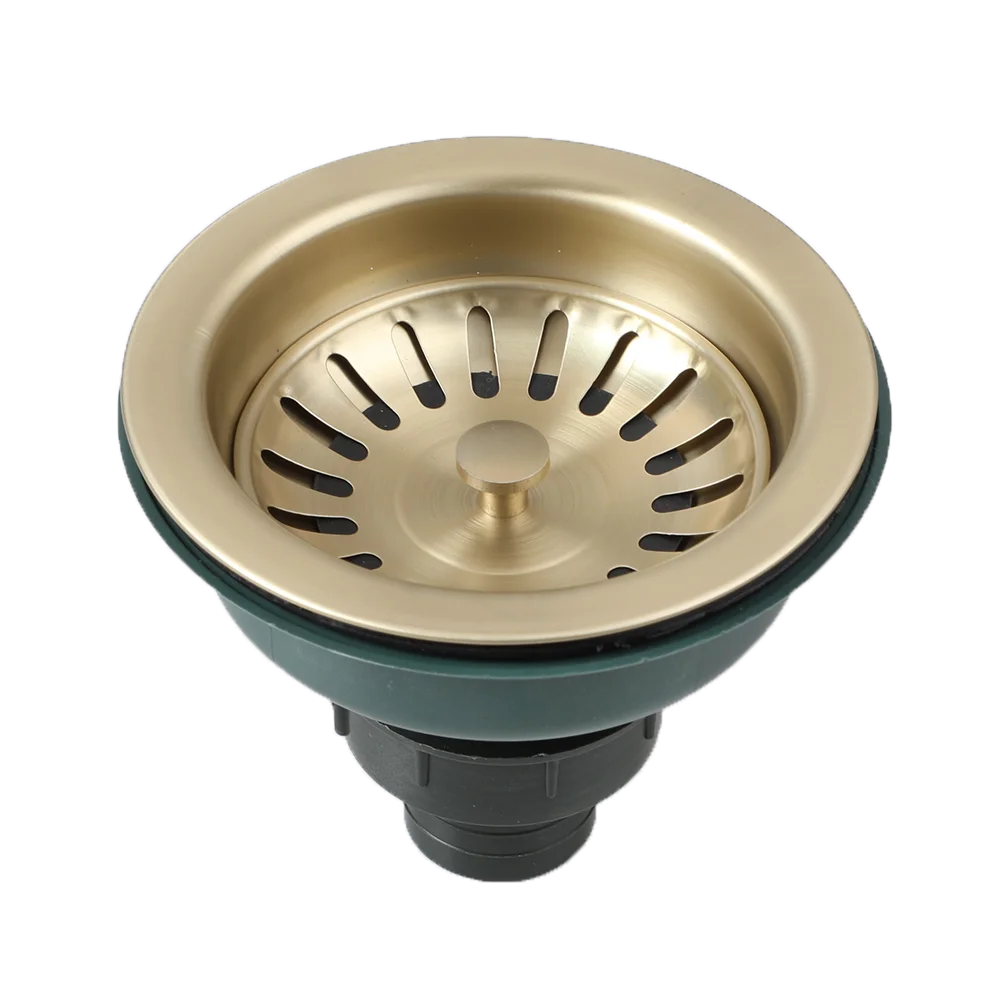 Stainless Steel Sink Strainer with Odor Filter – Pop-Up Stopper & Blockage Prevention Basket