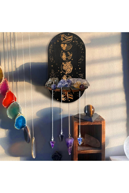 Hanging Black Shelf Unit for Wall Storage