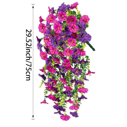 Artificial Flower Garland - 75 cm Length - Wall & Outdoor Decoration for Garden & Wedding