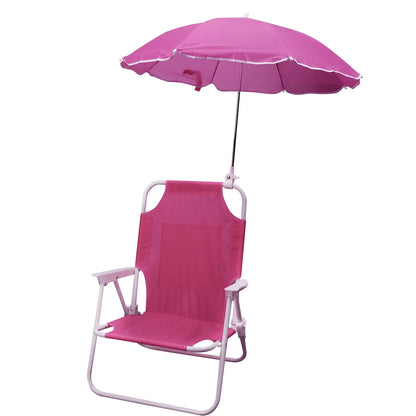 Foldable Kids Beach Chair with Umbrella