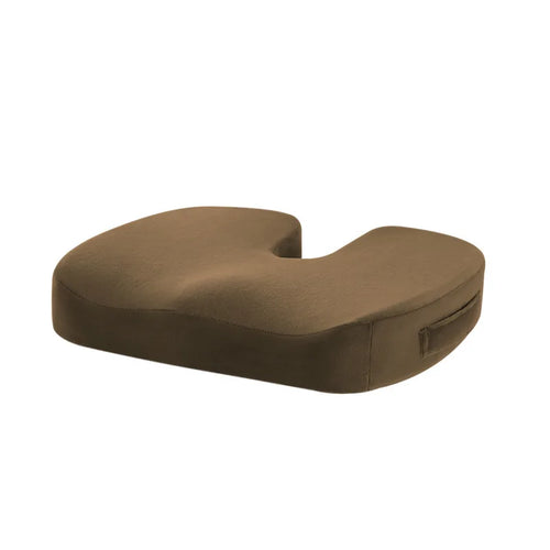 Memory Foam Seat Cushion with Cooling Gel | Office Chair Pillow for Coccyx with Non-Slip Base and Breathable Cover