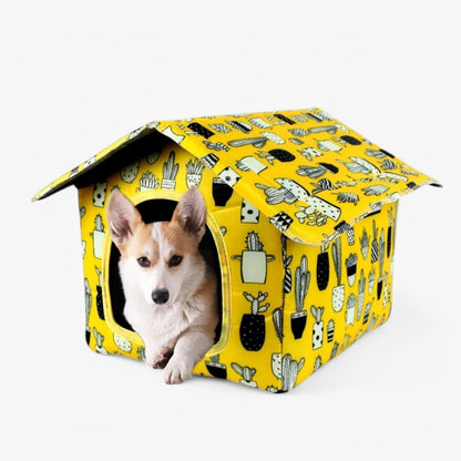 Weatherproof Pet Shelter "CozyNest" for Cats and Small Dogs