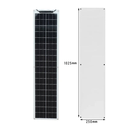 Flexible 50W Solar Panel - Lightweight, Weatherproof for Camping, Boats & Outdoors