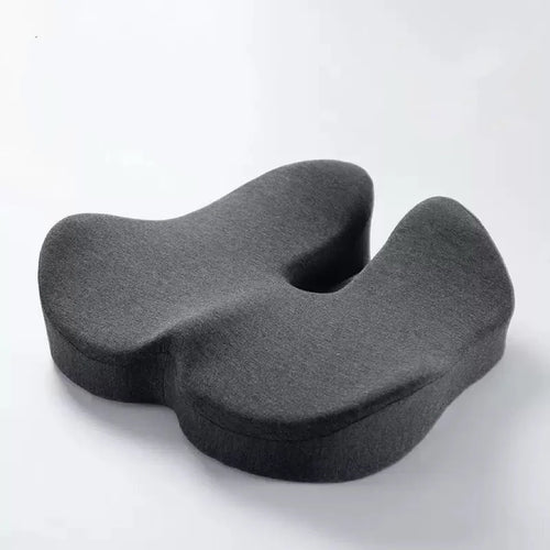 Ergonomic Seat Cushion with Extra Thick Memory Foam for Coccyx and Hip Support