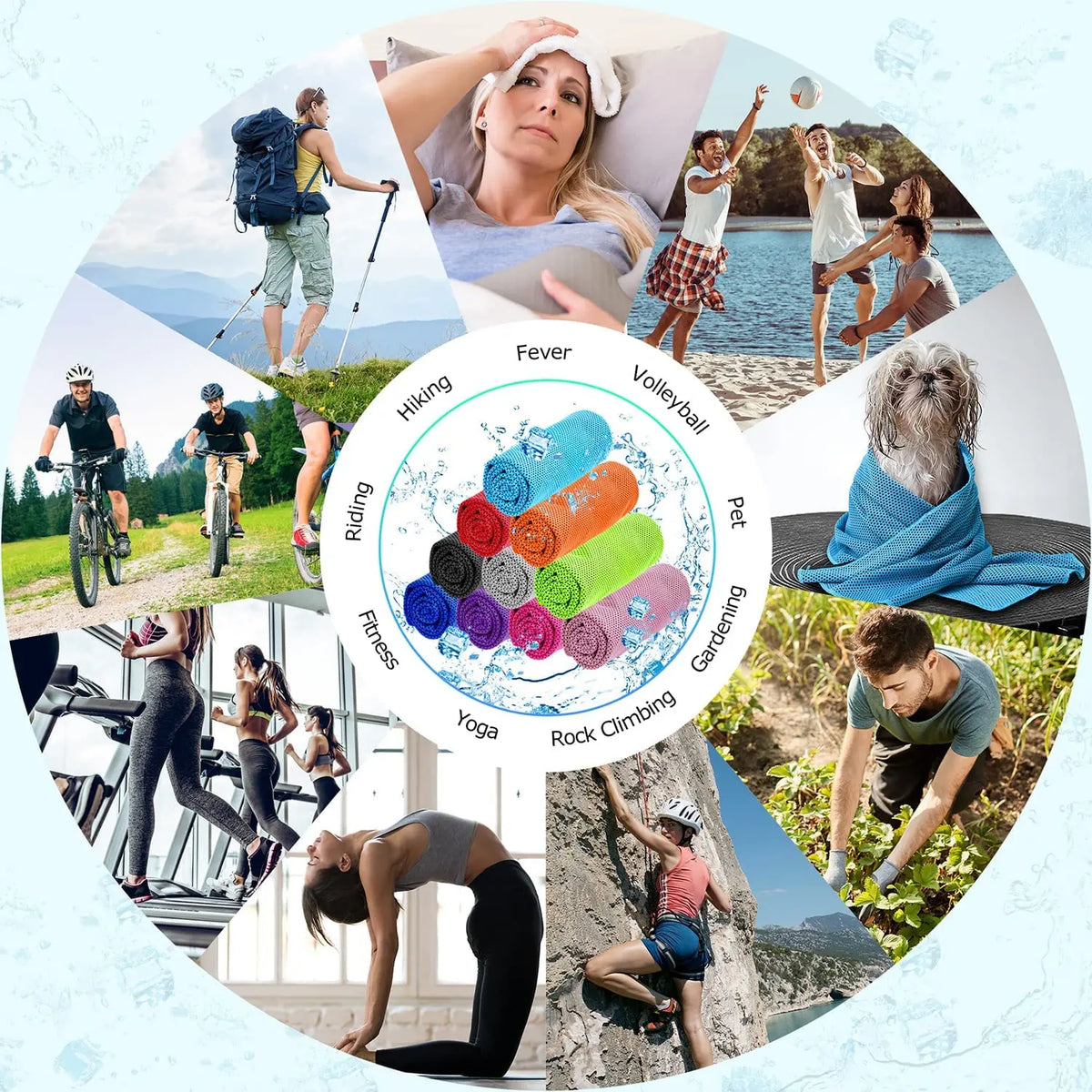 ChillMate Fitness Towel with Fun Dot Design for Active Lifestyles