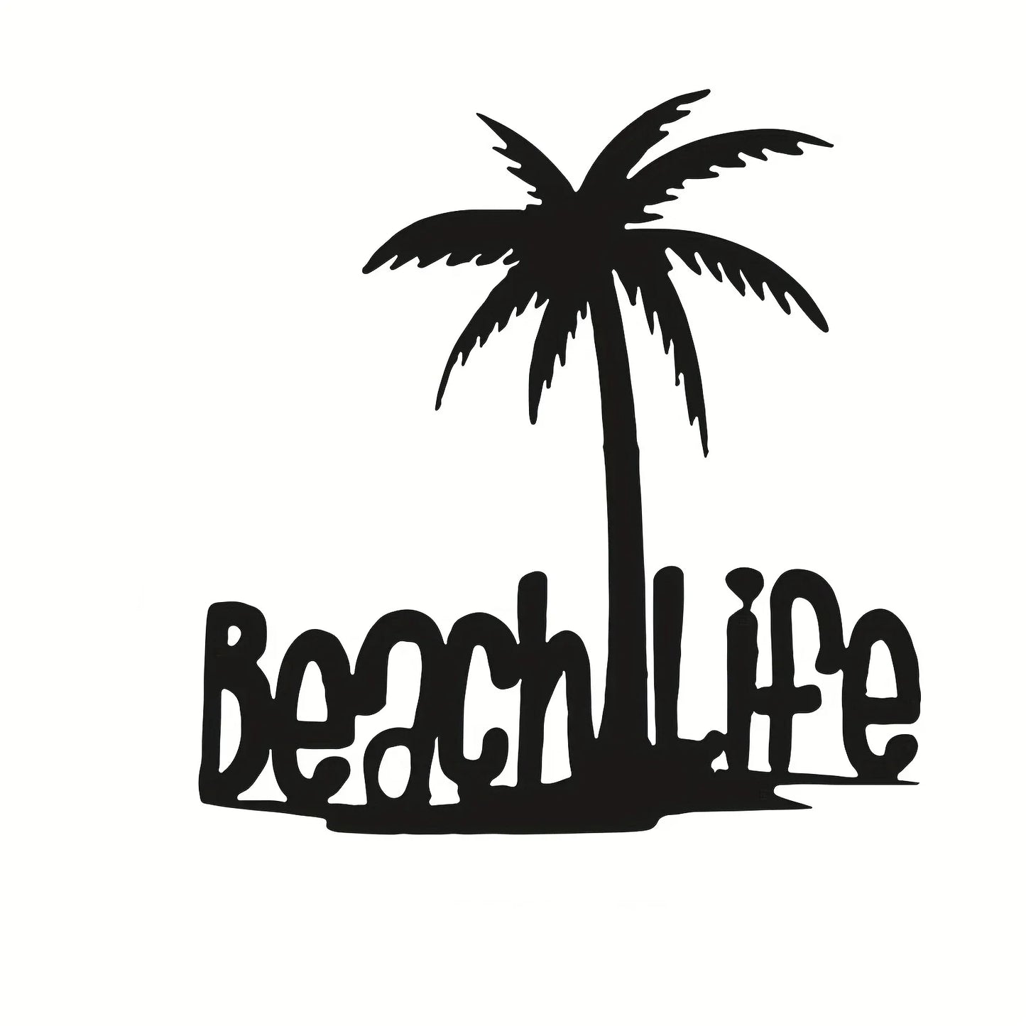 3D Metal Wall Decor of Coconut Tree for Living Room, Bedroom, Office