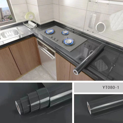 Self-Adhesive Waterproof Wallpaper - Marble Oil-Proof Film for Kitchen Renovation