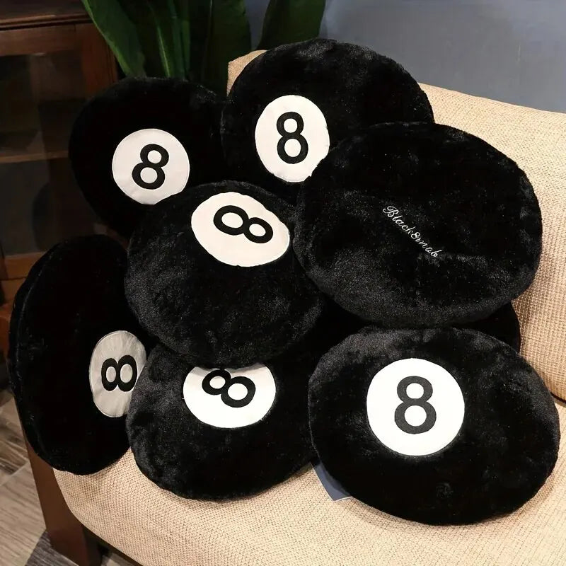 8-Ball Design Throw Pillow