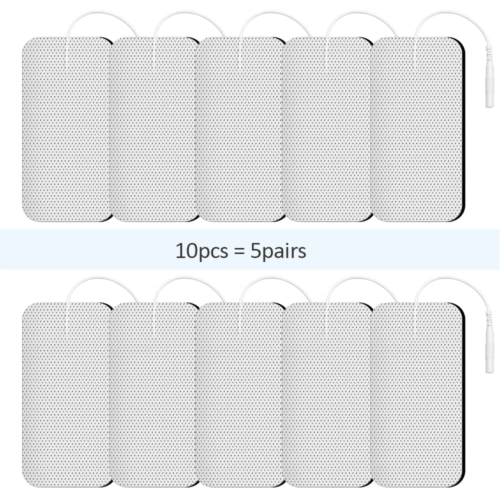 Therapeutic TENS Gel Electrode Pads - Muscle Stimulator Massage Patches for Physiotherapy Relief
