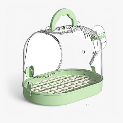 Lightweight Pet Carry Cage for Small Animals and Birds